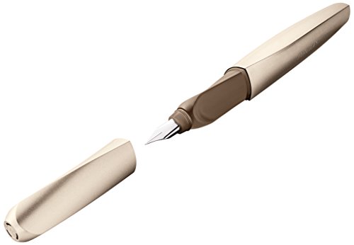 Pelikan 801218 Füllhalter Twist Feder M, inklusive 2 Tintenpatronen, bronze