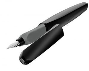 Pelikan 946814 Füller Twist, universell für Rechts- und Linkshänder, Feder M, schwarz