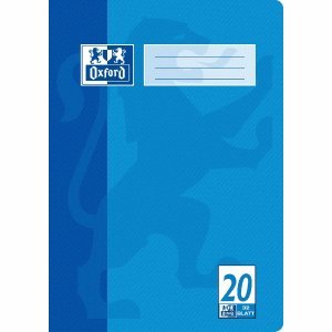 10 x Oxford Schulheft A4 blanko mit Linienblatt 20 32 türkisblau