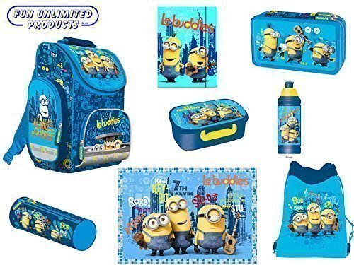 Minions großes Schulranzen Set 8teilig